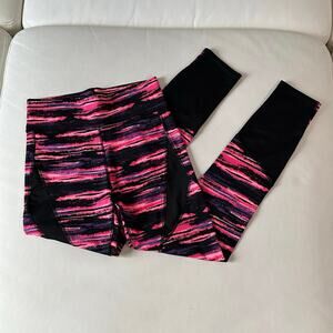 POP Fit Pink & Black Athletic Leggings